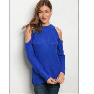 Settledown Cold Shoulder Sweater